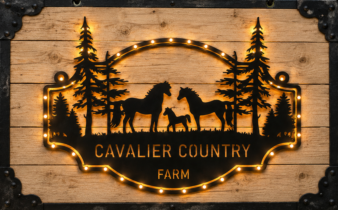 Cavalier Country Farm Sign