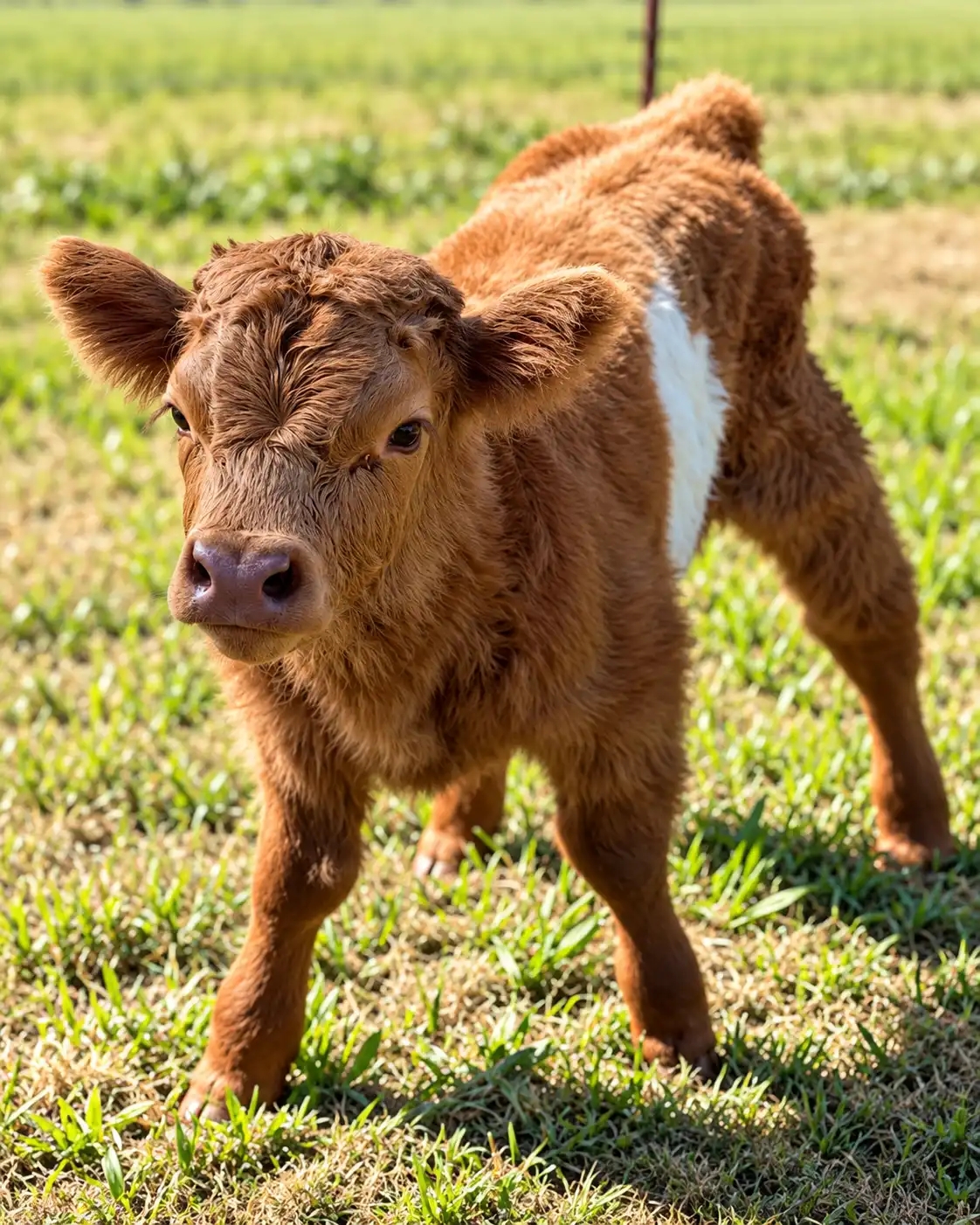 Maui standing in the pasture at Cavalier Country Farm